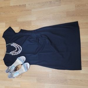 NWT Ann Taylor Cap Sleeve Black Dress Size 10P